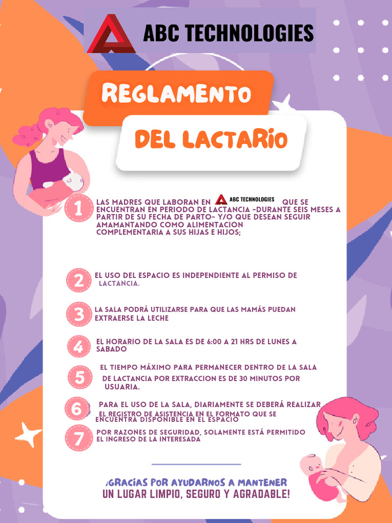 El Aceso Al Lactario Será de Transito Libre y Universal para | PDF