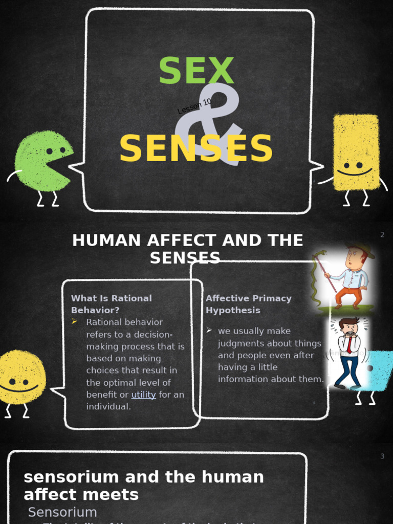 Human Affect and Senses in Sexuality | PDF | Senses | H…