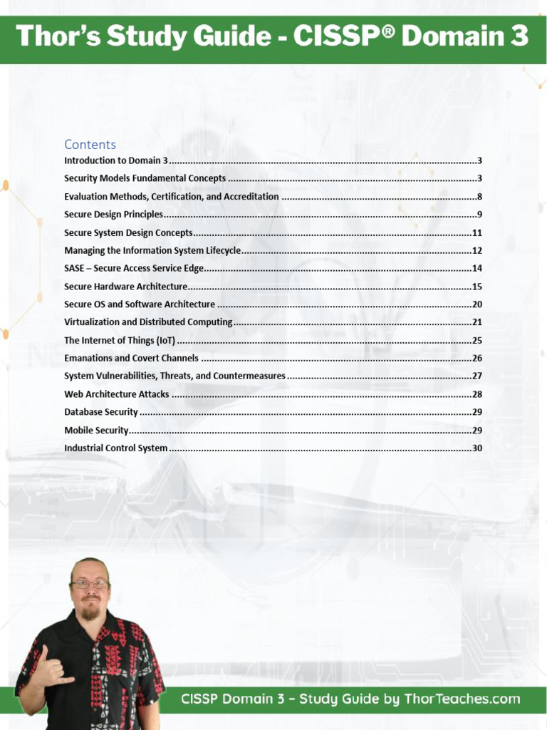 Thor's+Study+Guide+ +CISSP+Domain+3 | PDF | Process (Computing ...
