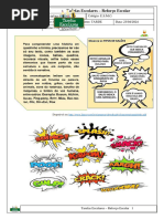 01_07 tipos de balões e onomatopeias | PDF | Quadrinhos