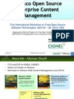 First International Workshop On Free/Open Source Software Technologies, April 24 - 26, 2010, KSA