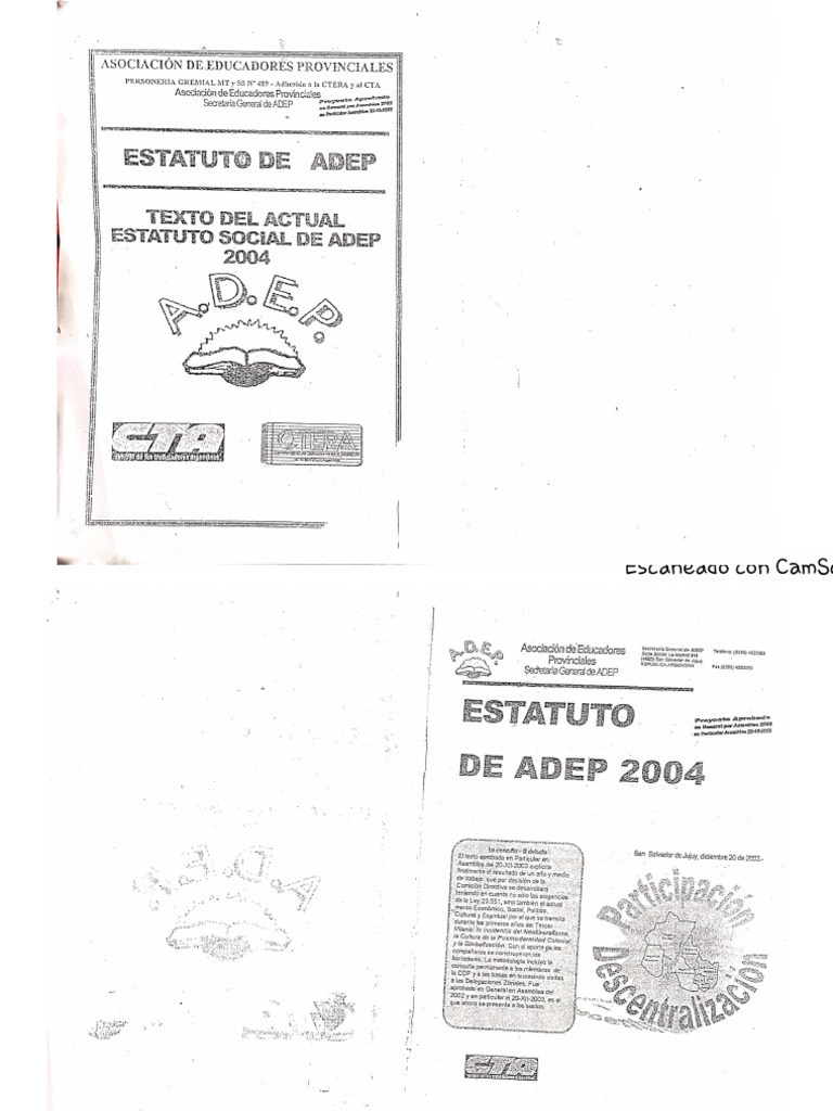 1 - Estatuto de Adep | PDF