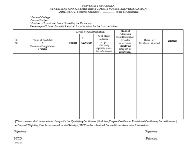 Provisional Certificate Verification Process | PDF