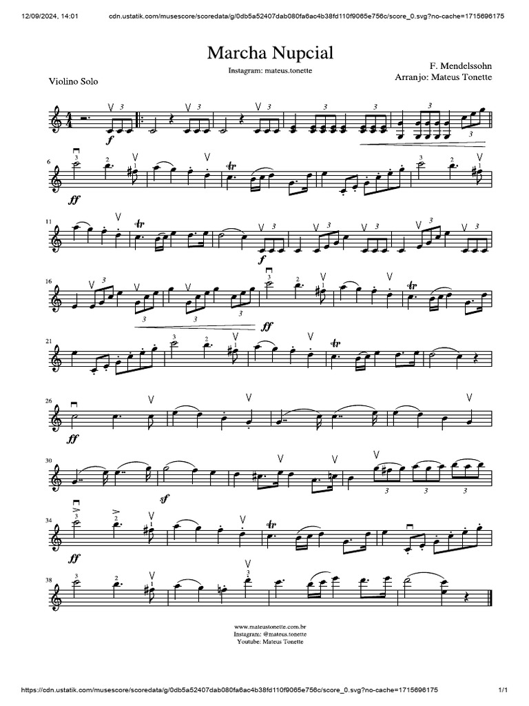 Musescore SVG Score Data Link | PDF