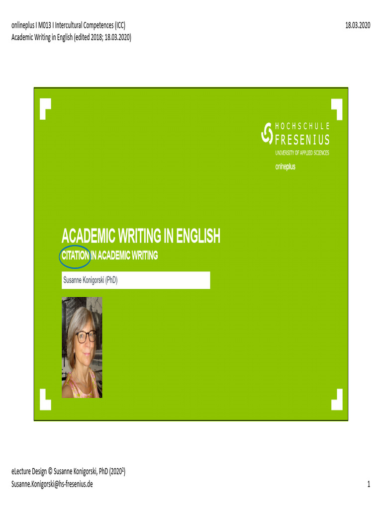 Academic Writing & Citation Guide | PDF | Sic | Bracket