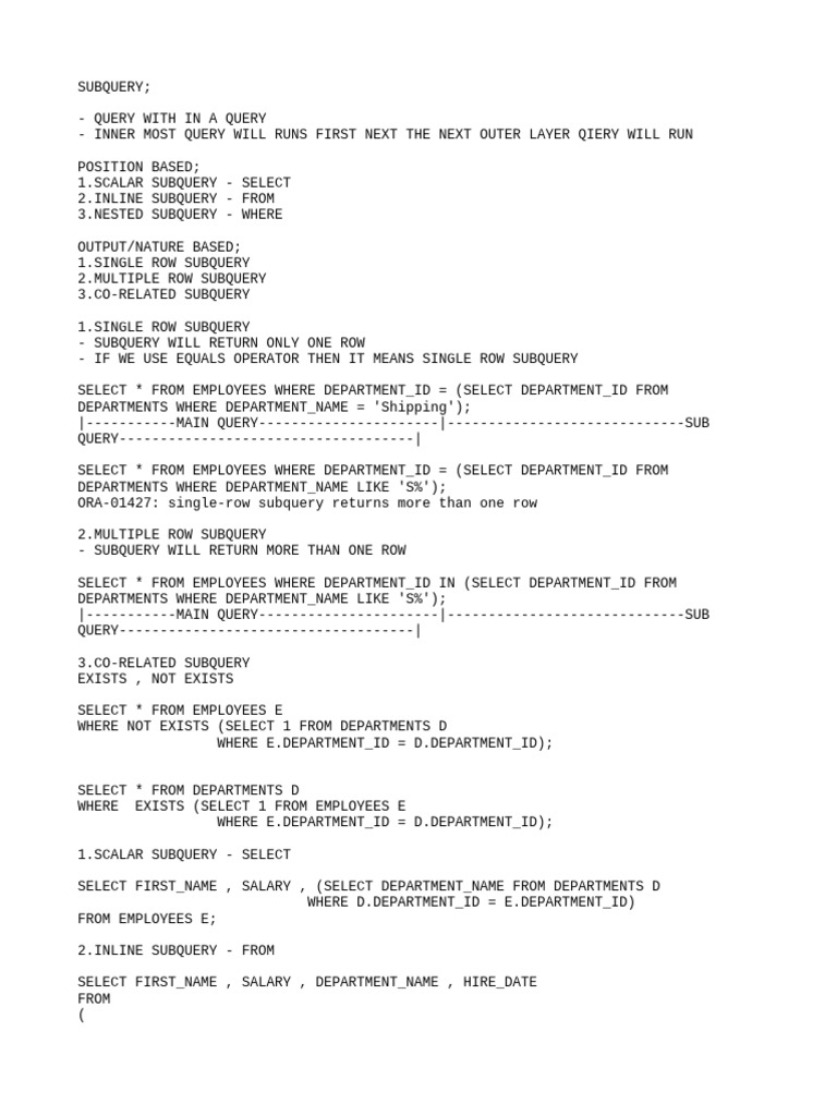Subquery Limitations in Check Constraints | PDF | Data Management ...