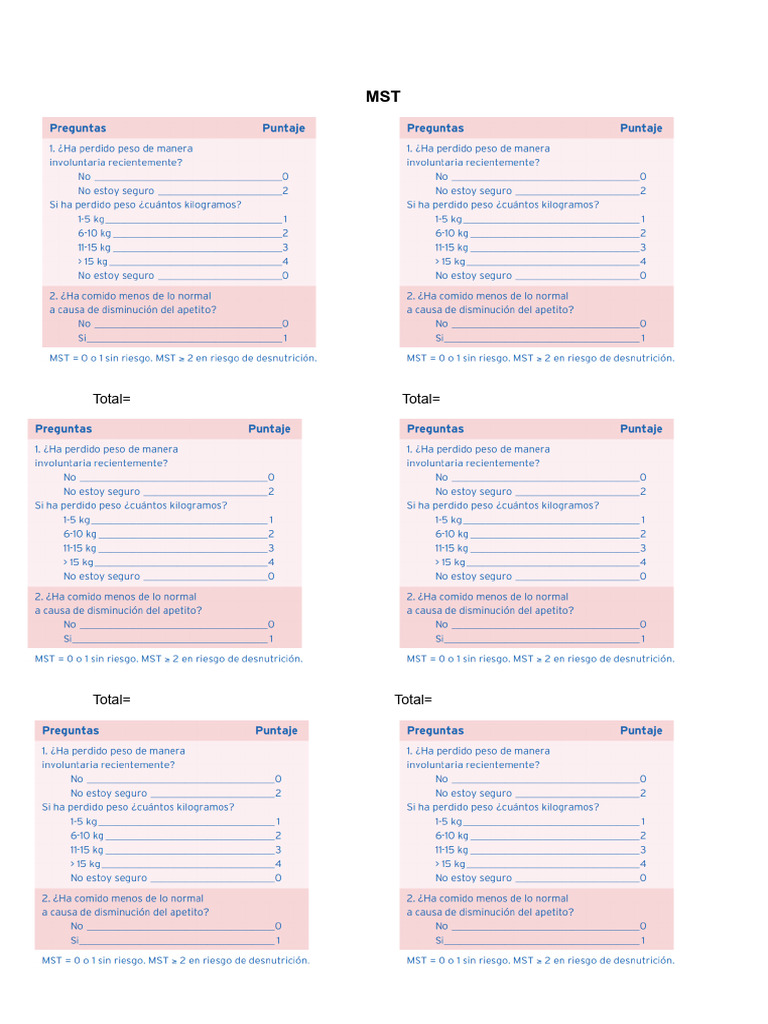 MST Total Calculation Overview | PDF