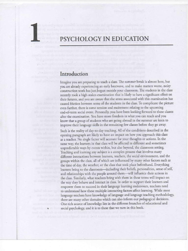 Psychology in Education Elt | PDF | Constructivism (Philosophy Of ...