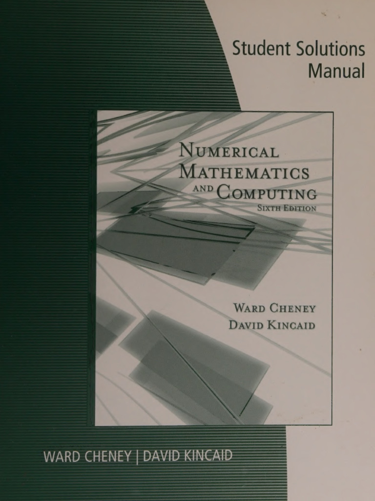 Numerical Mathematics and Computing -- David R_ Kincaid E_