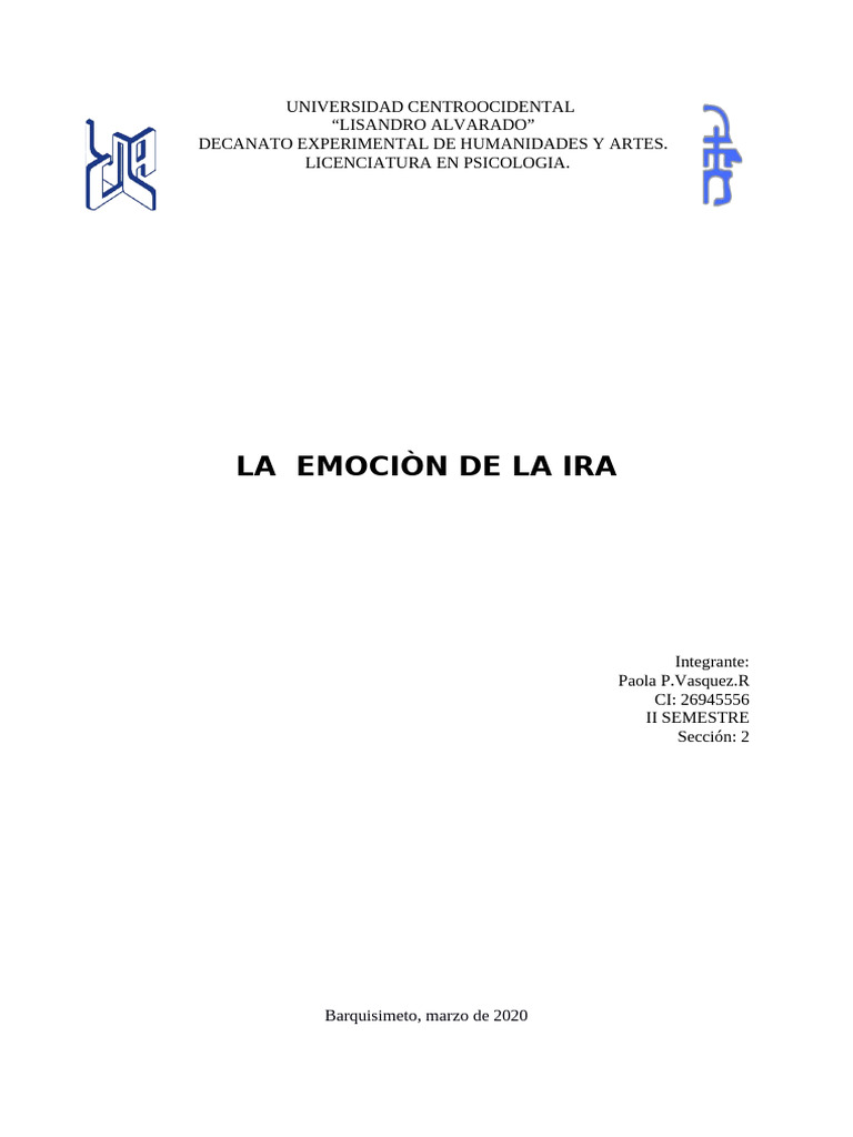 Comprendiendo la Ira: Impacto y Regulación | PDF | Las emociones | Ira