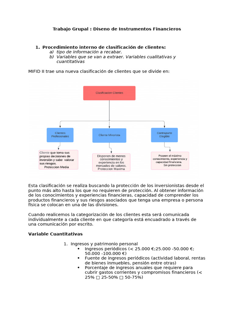 Clasificación de Clientes según MiFID II | PDF | Business | Economias