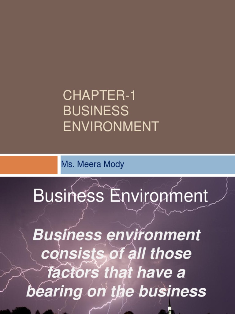 Chapter 1 introduction to business environment pdf competition