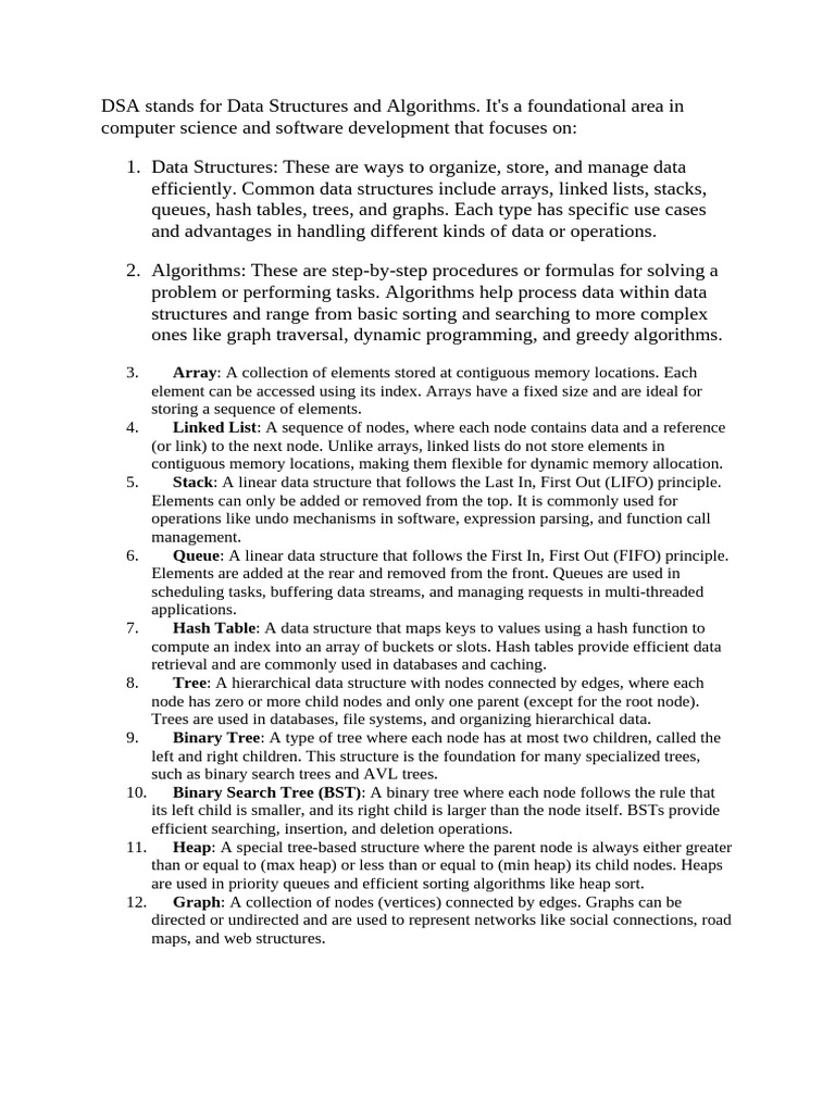 Data Structures and Algorithms Overview | PDF | Queue (Abstract Data ...