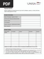 UNISA Refund Request Form 2025 | PDF