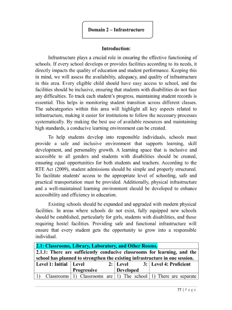 Infrastructure Detail | PDF