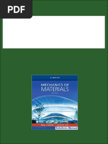 Mechanics of Materials SI Edition 9th Edition Goodno Solutions Manual - Full Version Is Available For Instant Download