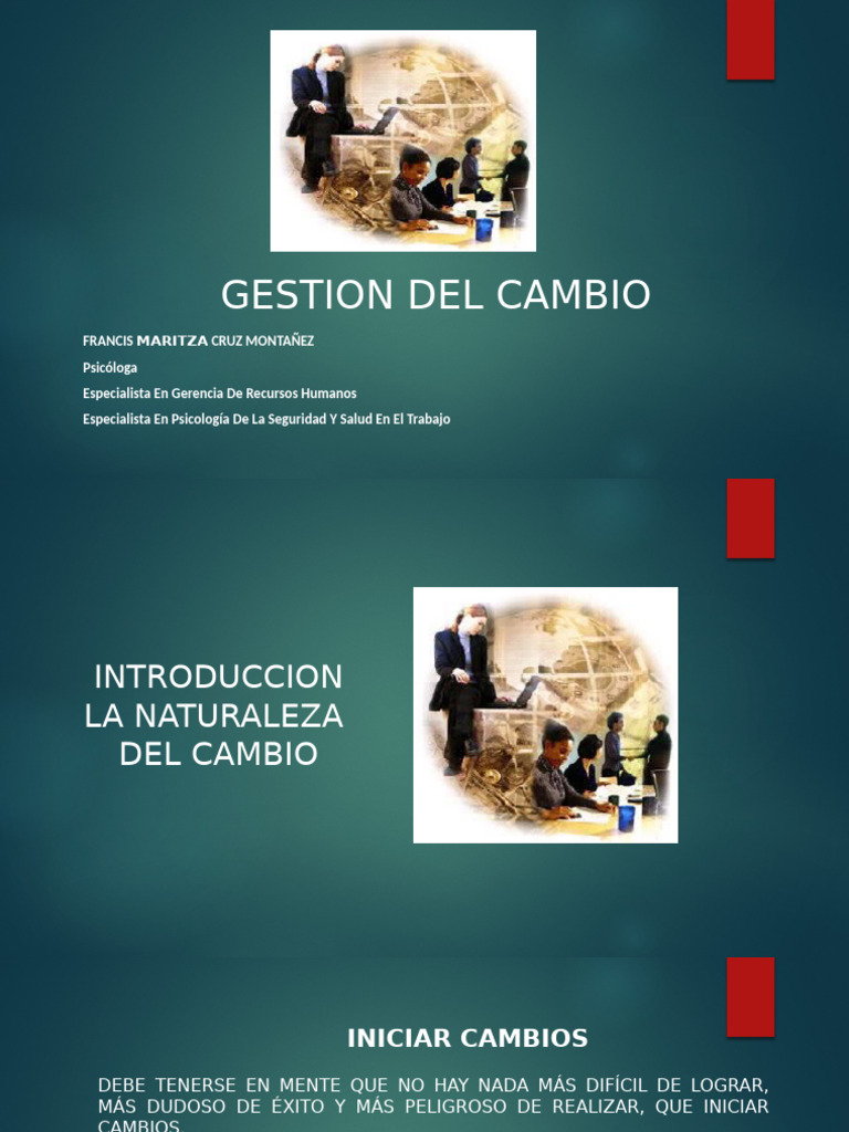 Claves para Gestionar el Cambio Efectivamente | PDF | Aprendizaje ...