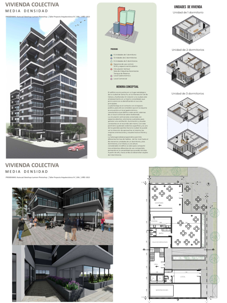 Proyecto de Vivienda Colectiva en Santa Fe | PDF