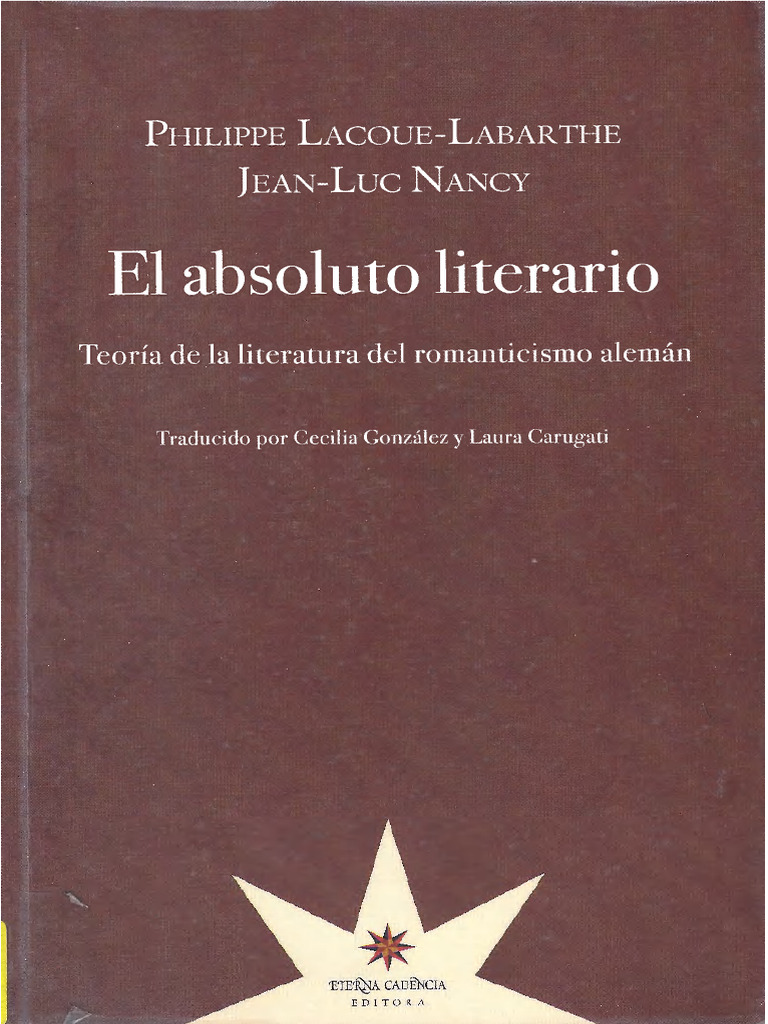 El absoluto literario en el romanticismo | PDF | Romanticismo | Novelas