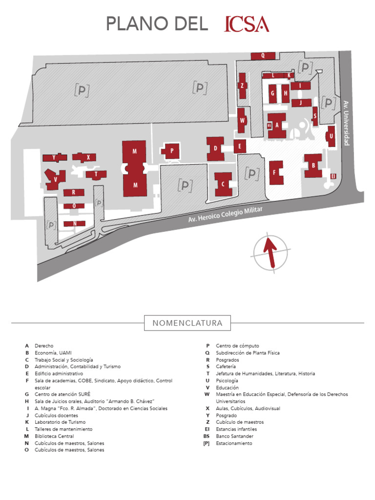 Mapa del ICSA y sus instalaciones | PDF | Educación en artes liberales