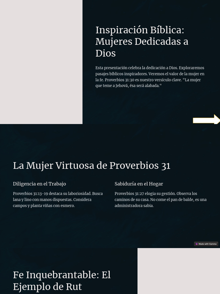 Mujeres de Fe y Dedicación en la Biblia | PDF | Libro de rut | Dios