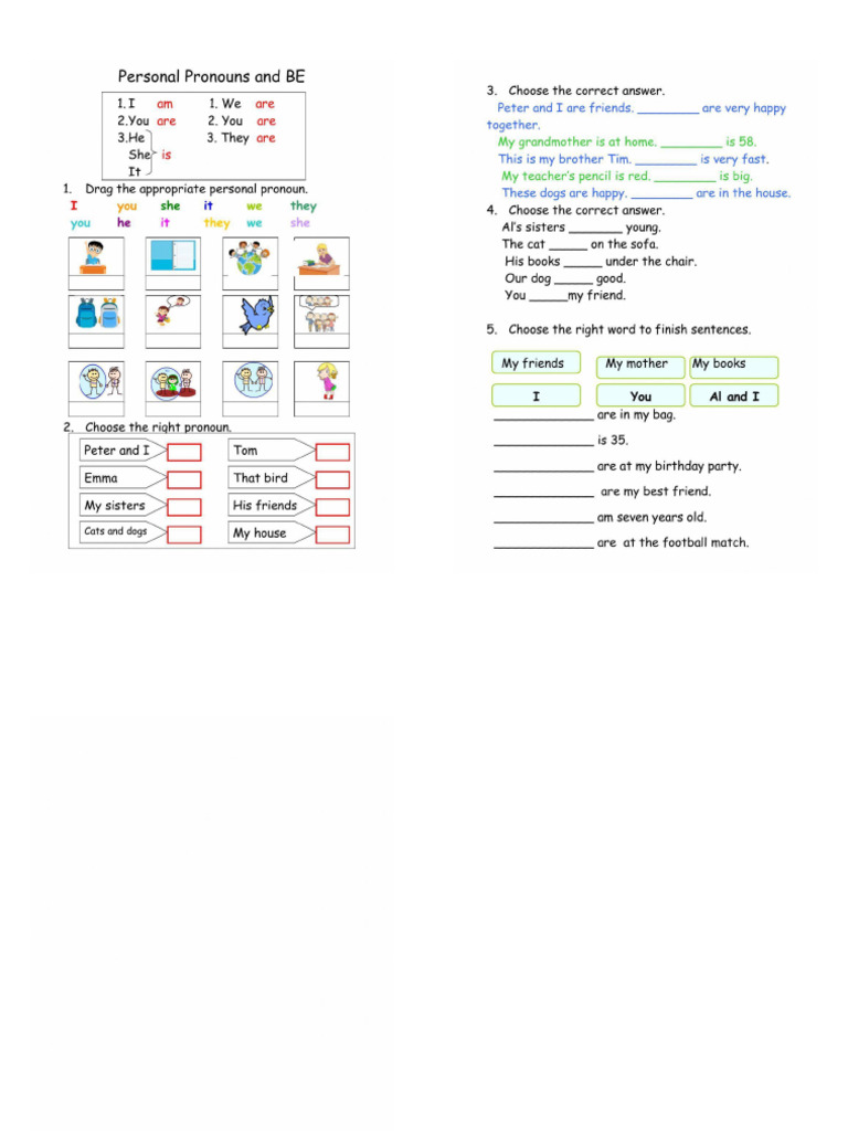 Personal Pronouns | PDF