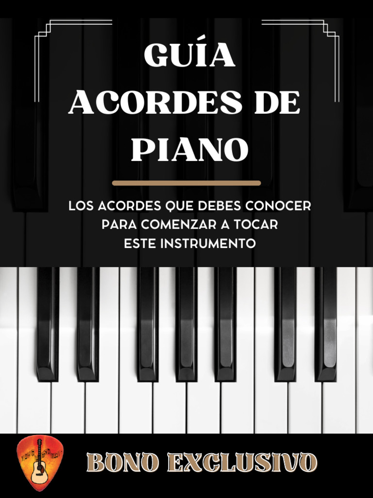 Guia Acordes de Piano Bono | PDF | Acorde (Música) | Notación