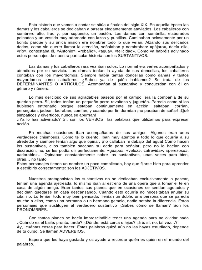 Las Palabras Texto Corregido para Imprimir | PDF