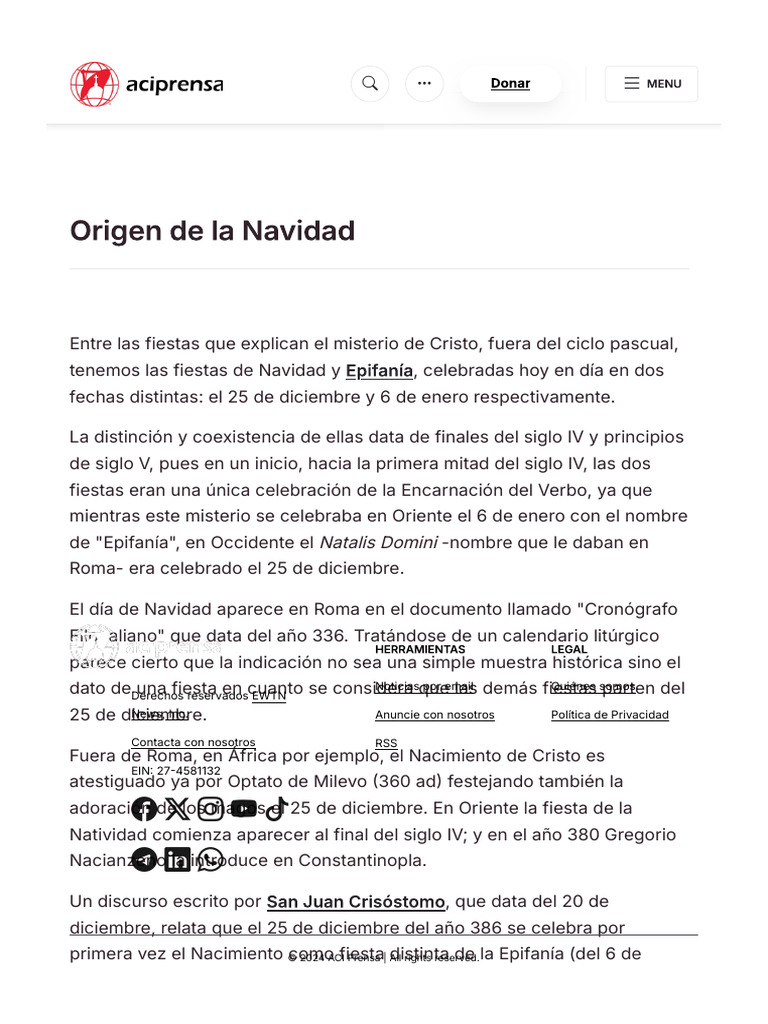 Origen de la Navidad y su celebración | PDF | Navidad