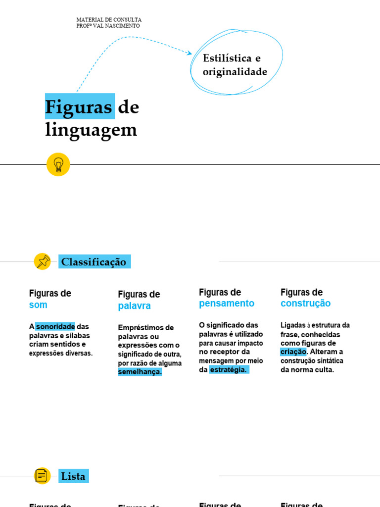 Figuras de Linguagem e Estilística | PDF | Metáfora