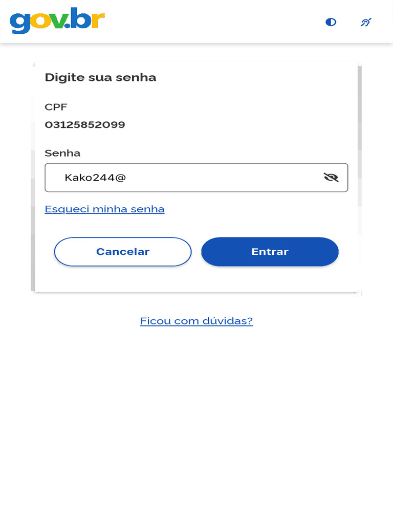 Image Result For Gov Br Acesse Sua Conta