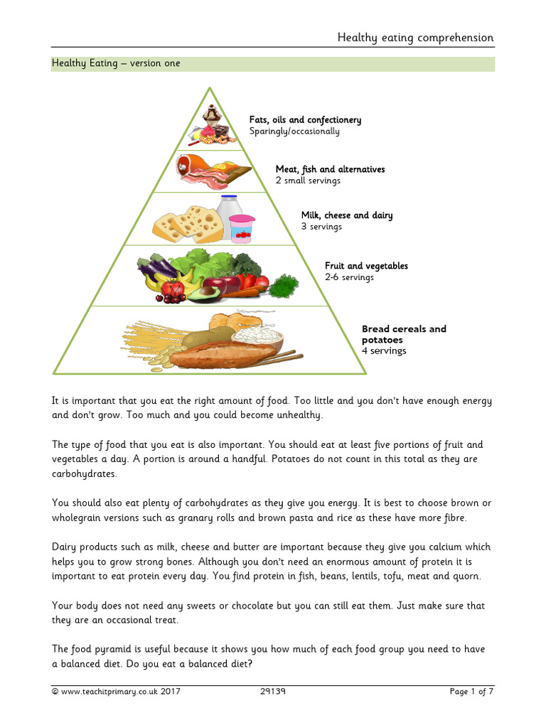 Healthy Eating Guidelines for Kids | PDF | Foods | Healthy Diet