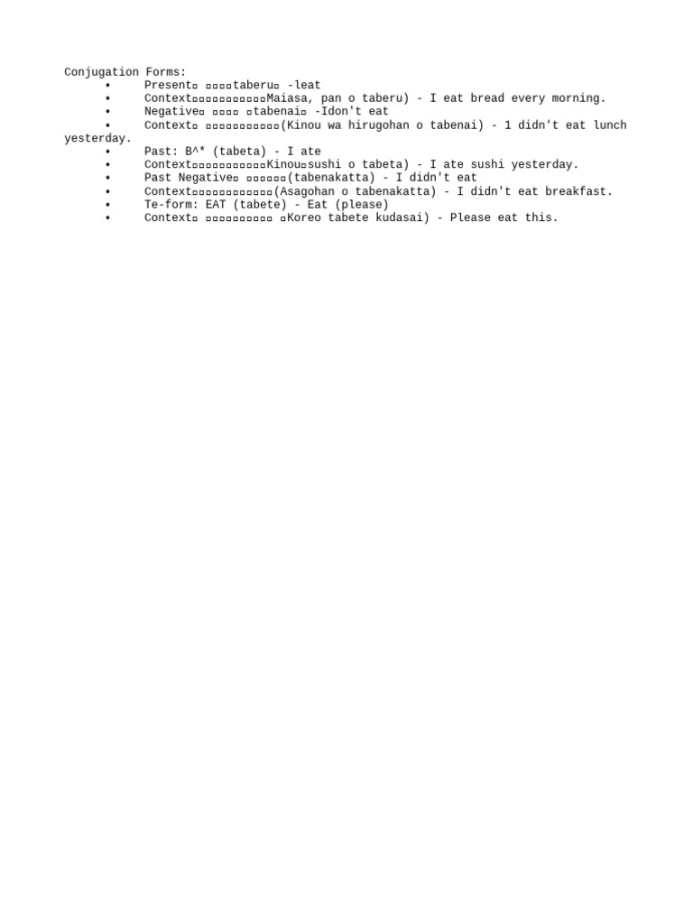 Conjugation | PDF