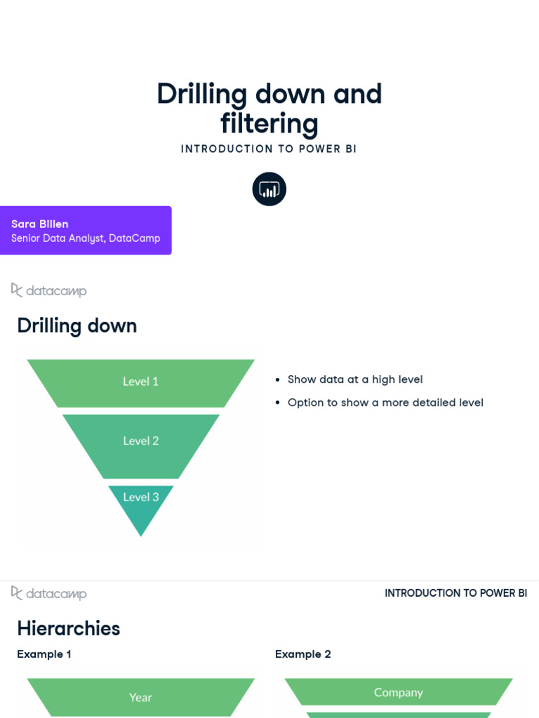 4.drilling Down and Filtering | PDF | Data Analysis | Computing