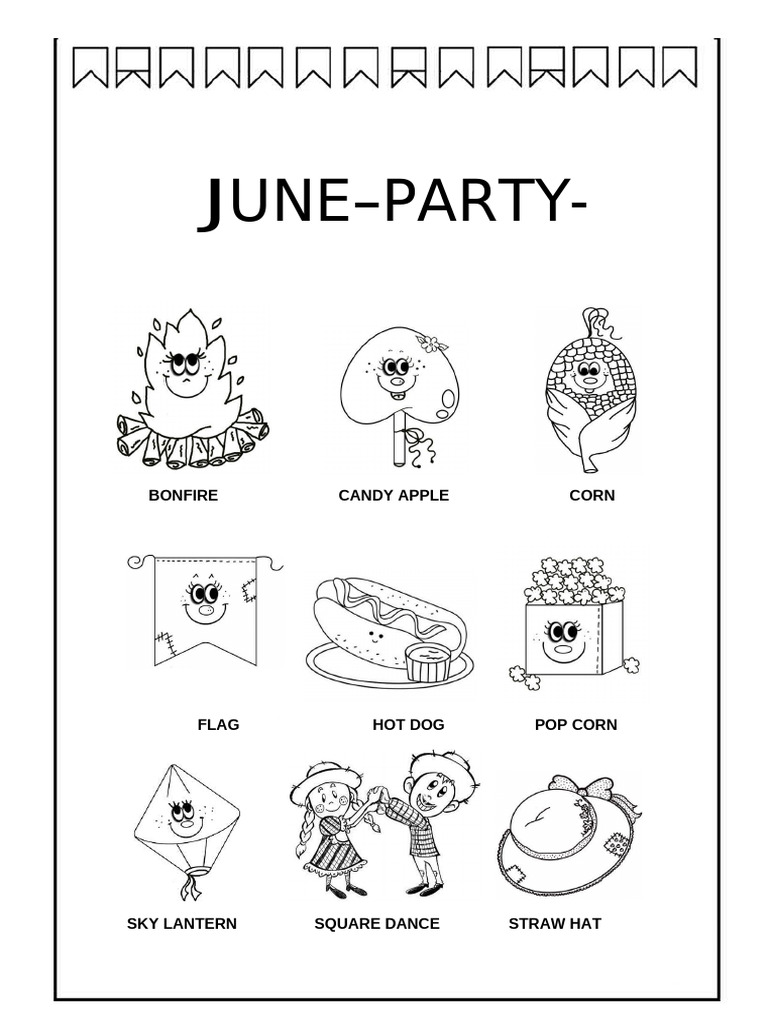 June Party Symbols and Activities Guide | PDF