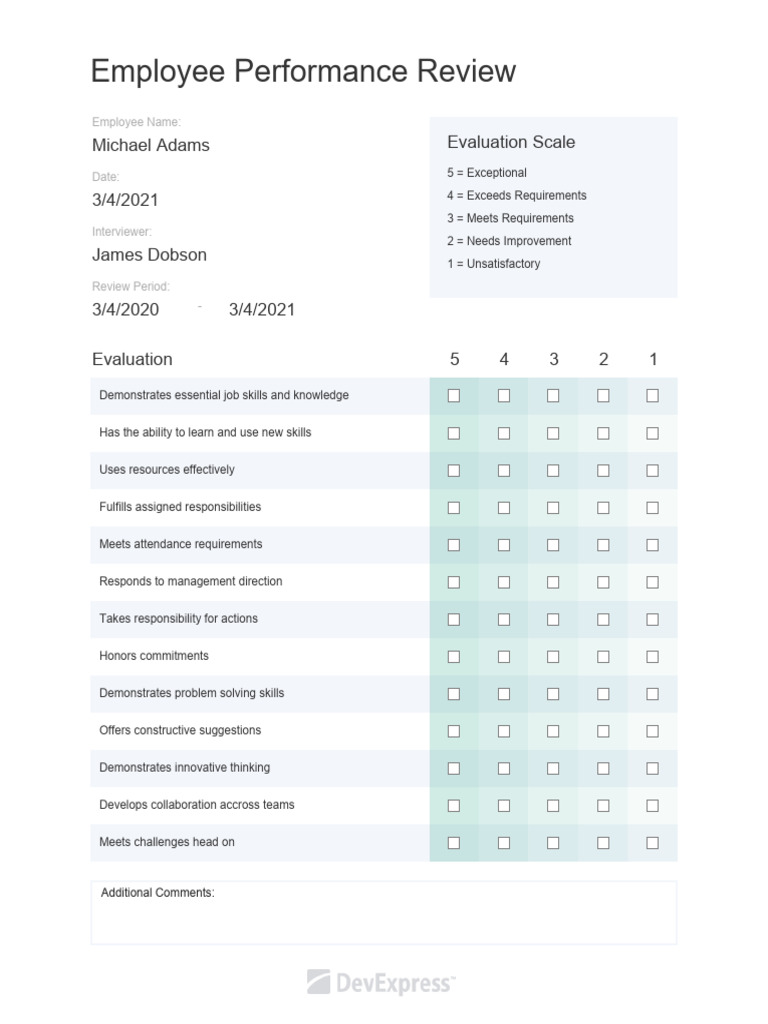 Employee Performance Review | PDF