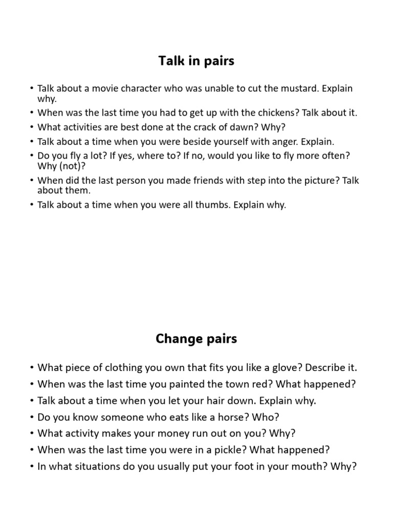 Engaging Conversation Starters | PDF