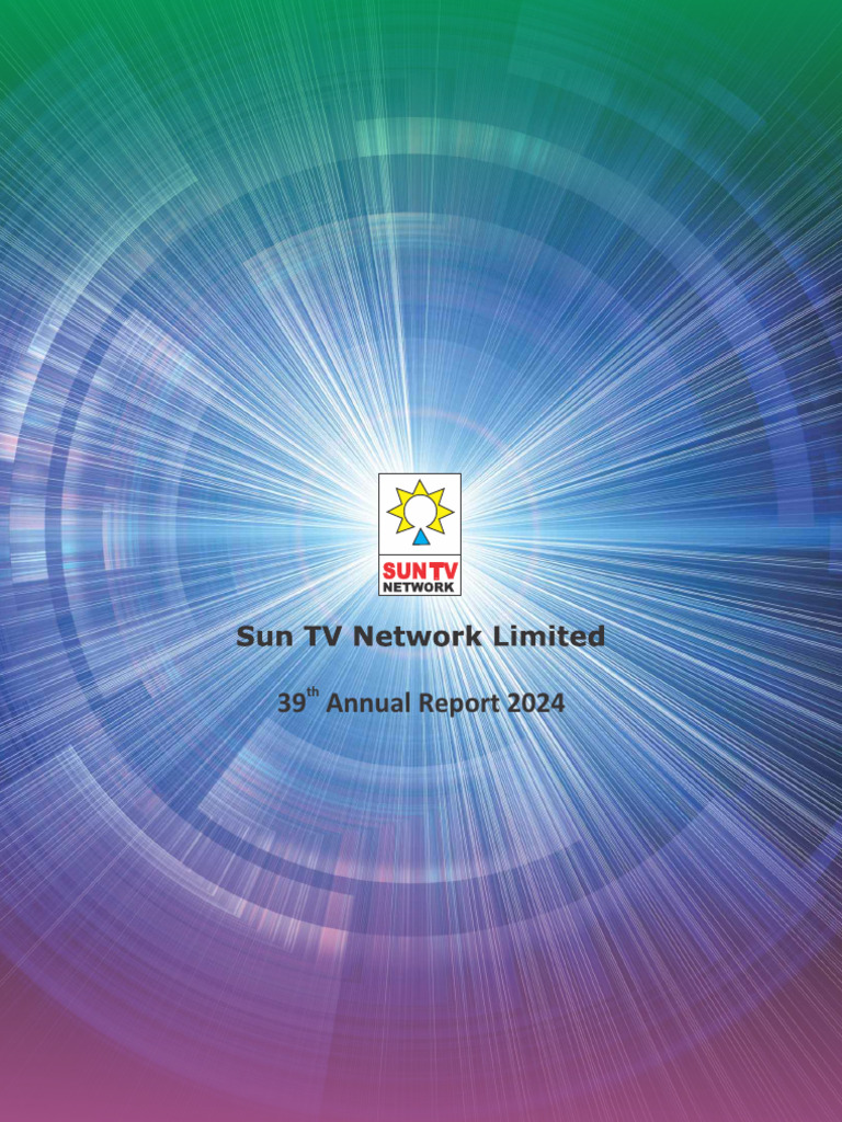 Sun TV Network Annual Report 2024 | PDF | Password | Login