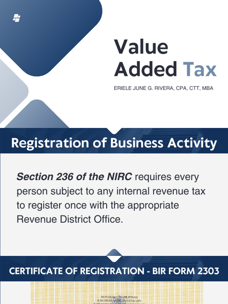 VAT Registration and Compliance Guide | PDF | Value Added Tax | Taxes