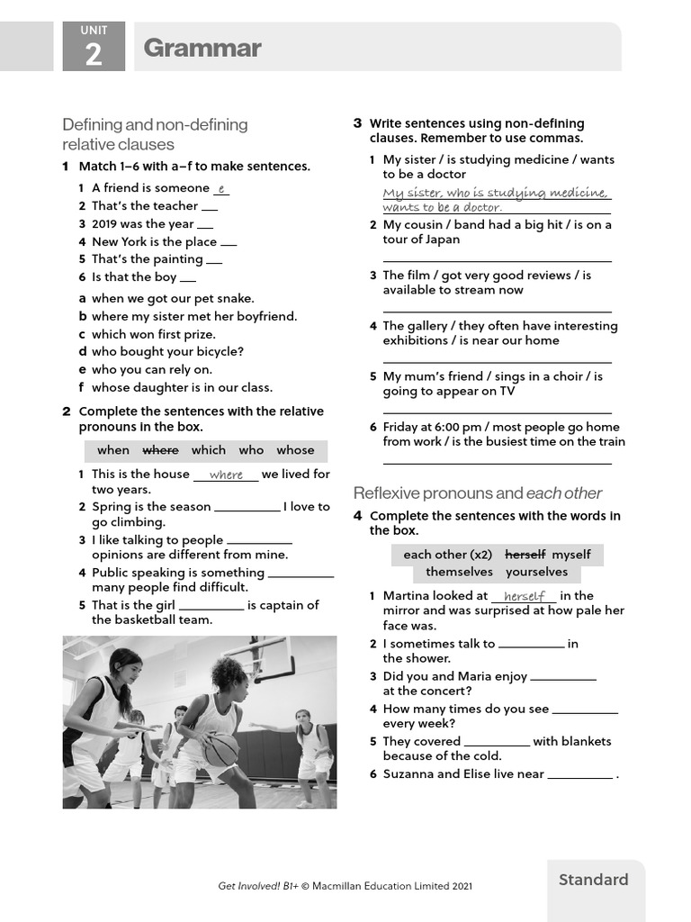 Relative Clauses and Pronouns Exercises | PDF | Syntax | Grammar