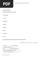 Super Minds Unit 7 Test | PDF