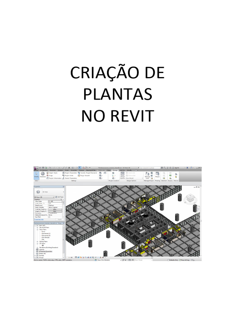 Criação de Plantas no Revit e Exportação | PDF