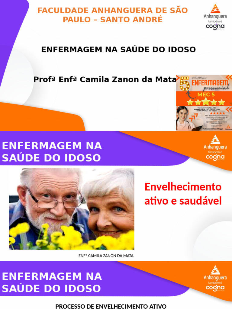 Aula 5 Saude Do Idoso | PDF | Envelhecimento | Cognição