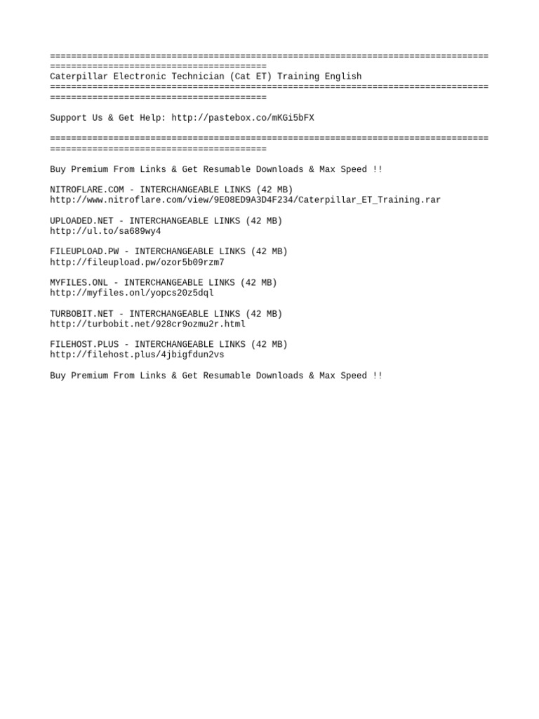 Caterpillar ET Training Resources | PDF