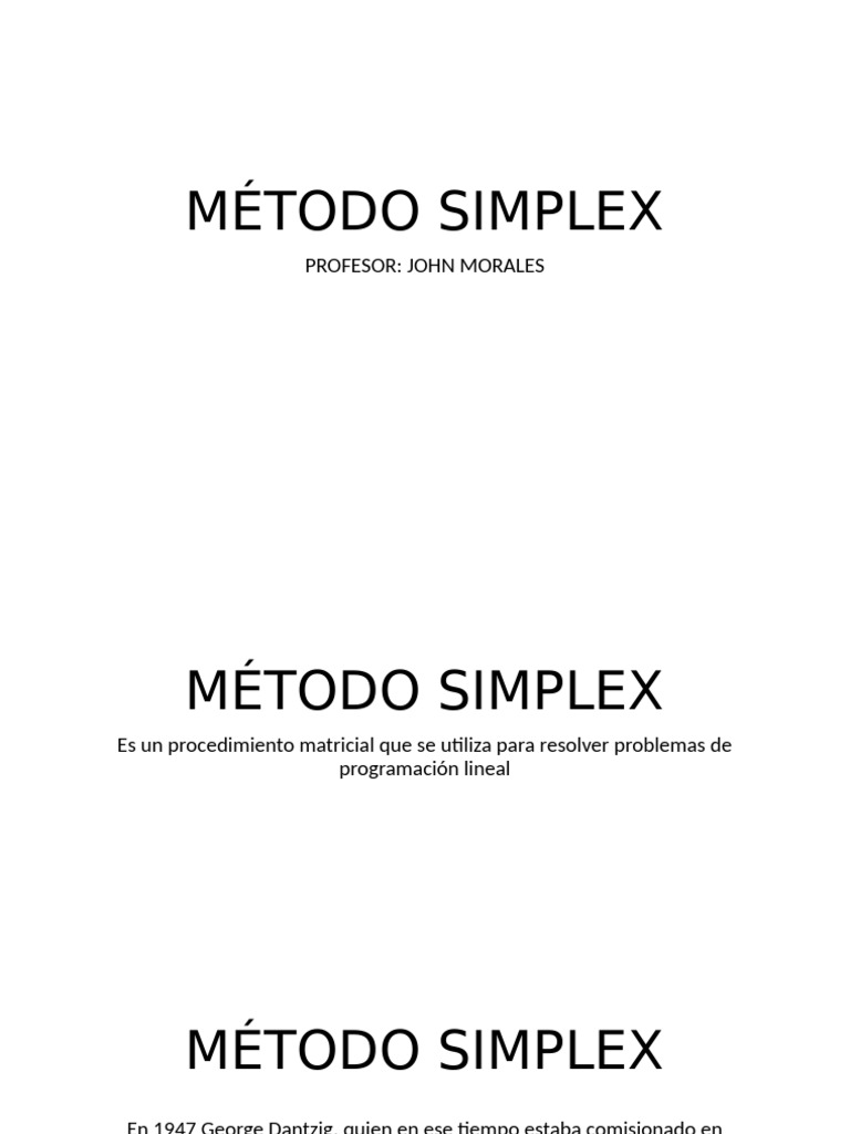 Io Simplex | PDF | Programación lineal | Informática teórica