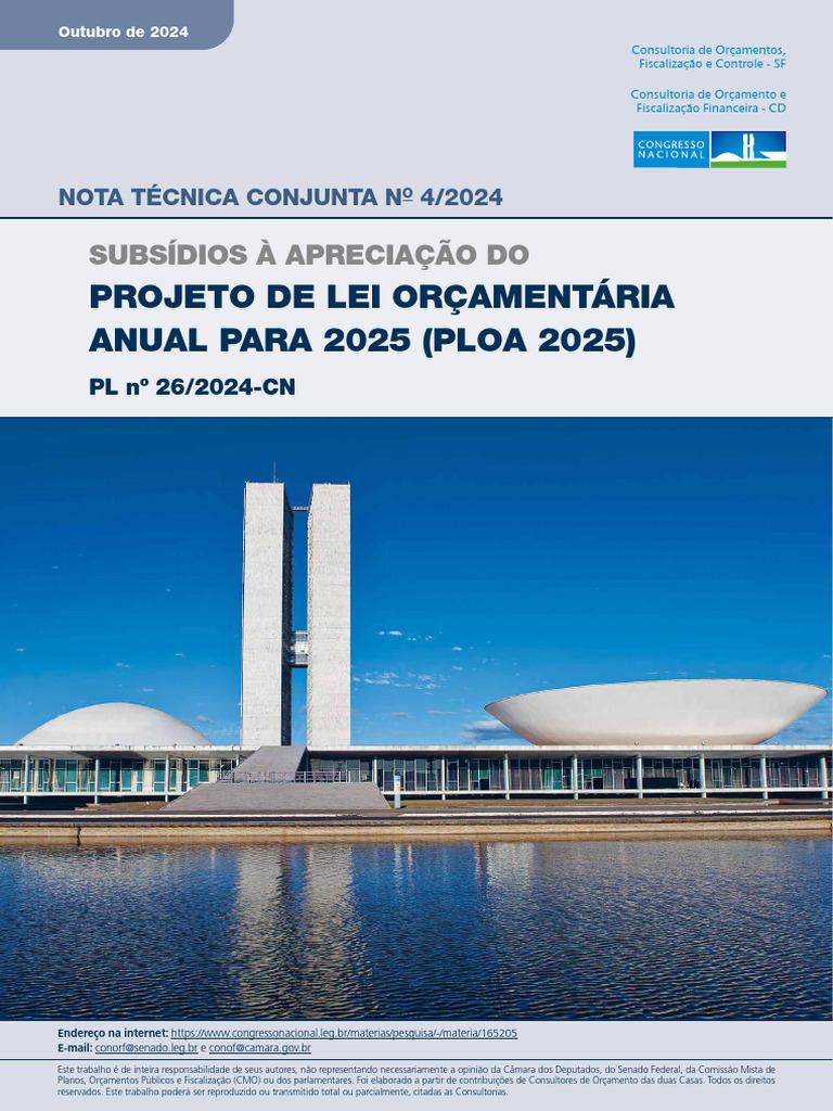 Análise da PLOA 2025: Nota Técnica 4/2024 | PDF | Orçamento ...