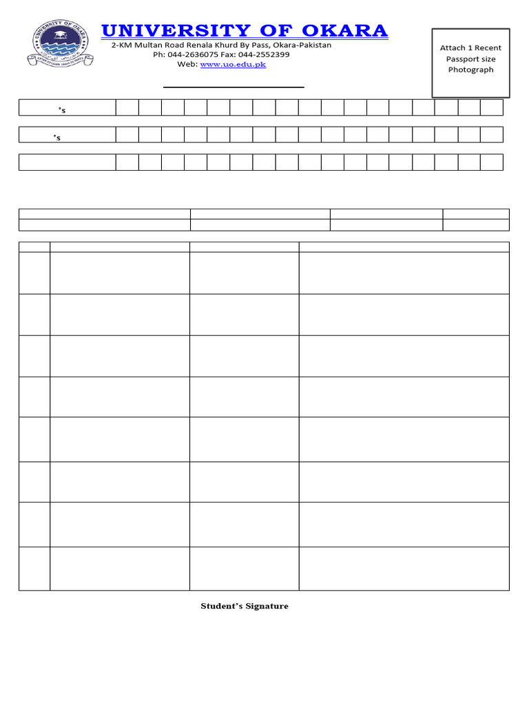 University Clearance Form Guide | PDF