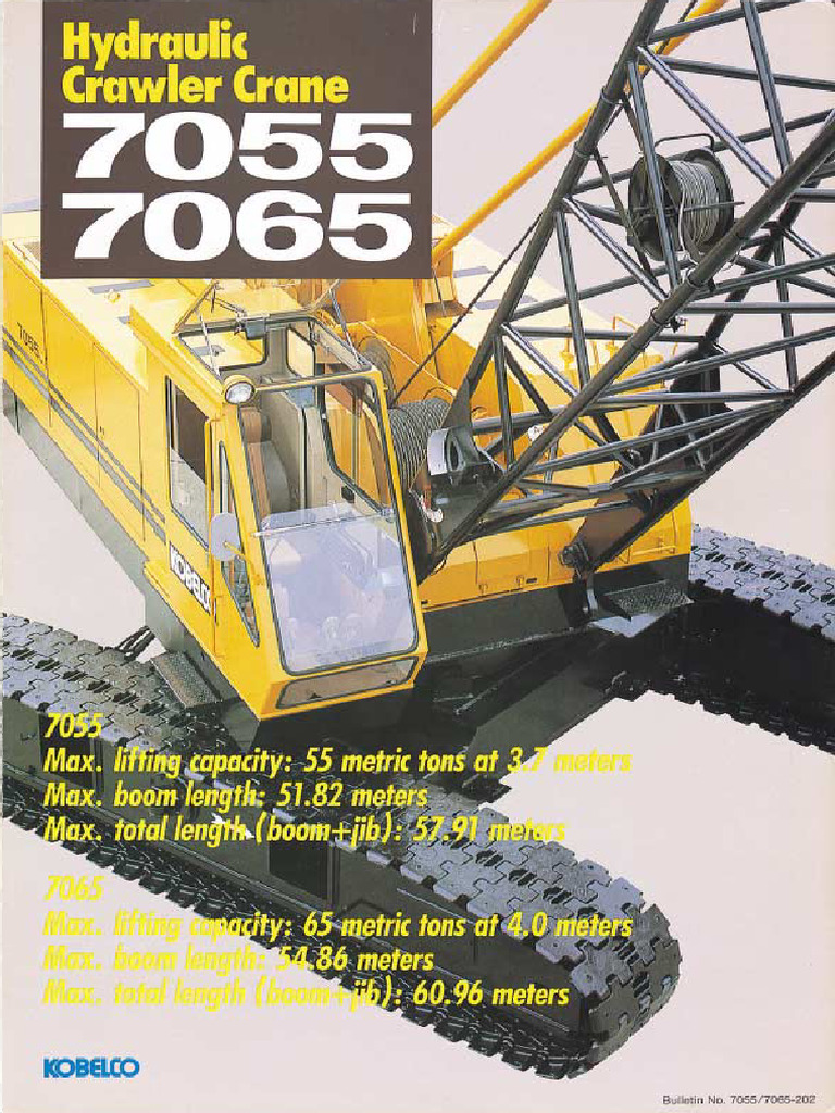7055 7065 Crawler Cranescatalog | PDF