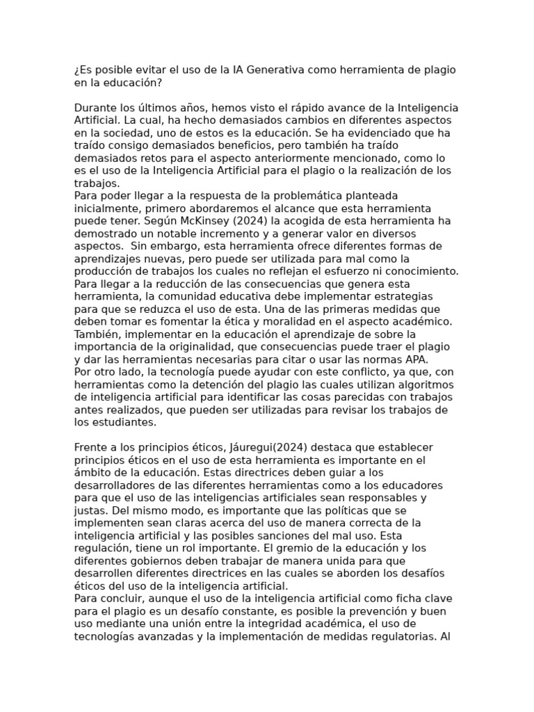 Uso de La IA | PDF | Inteligencia artificial | Inteligencia (IA) y ...
