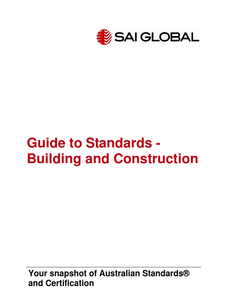 Guide To Standards - Building and Construction | PDF | Water Heating ...